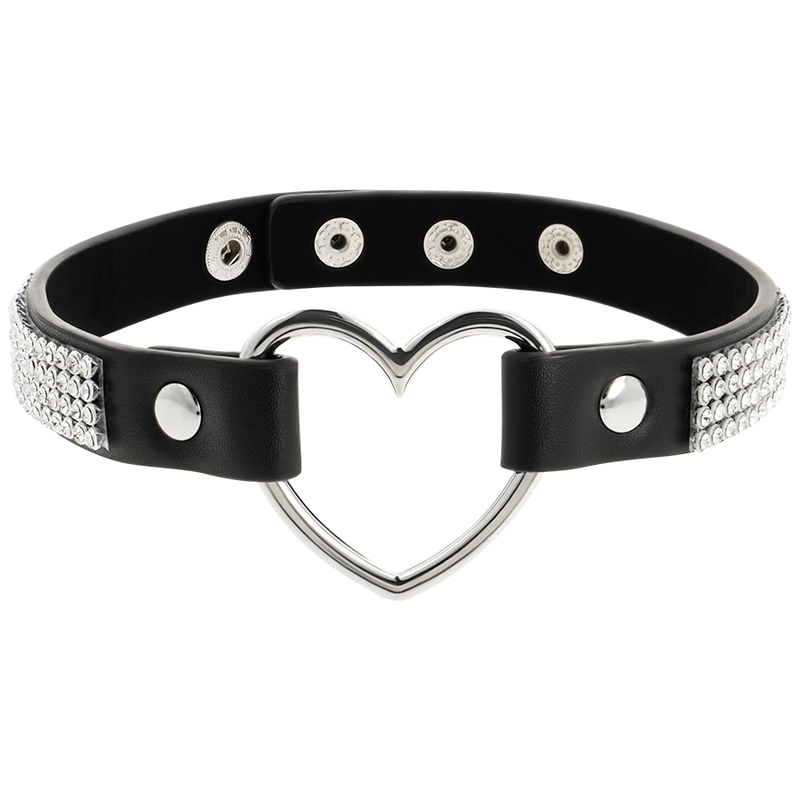 COQUETTE CHIC DESIRE Halsband mit Herz – Veganes Leder, Fetisch & BDSM | Secret Pulse bei Secret Pulse im Erotikshop