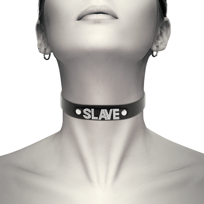 COQUETTE CHIC DESIRE Sklaven-Halsband – Veganes Leder, Fetisch & BDSM | Secret Pulse Produktansicht und Details