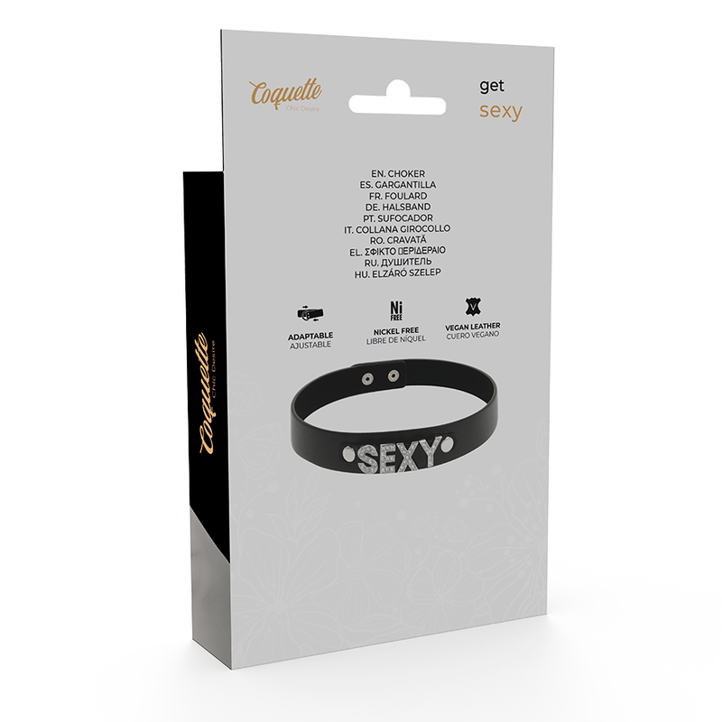 COQUETTE CHIC DESIRE Sexy Halsband – Veganes Leder, Fetisch & BDSM | Secret Pulse BDSM-Zubehör diskret online kaufen
