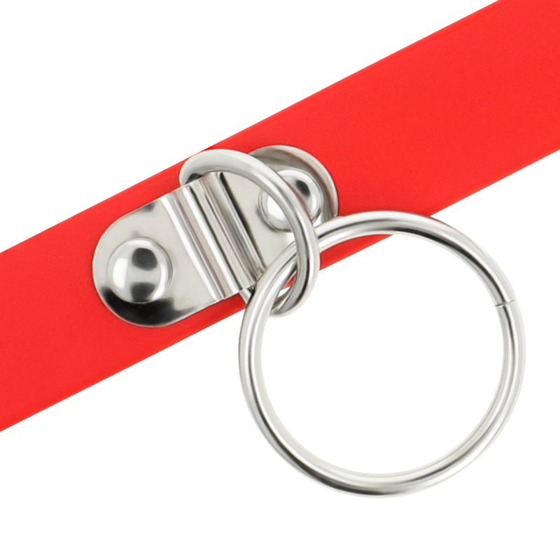 COQUETTE CHIC DESIRE Rote Halskette – Veganes Leder, Fetisch & BDSM für Frauen | Secret Pulse hochwertiges Zubehör