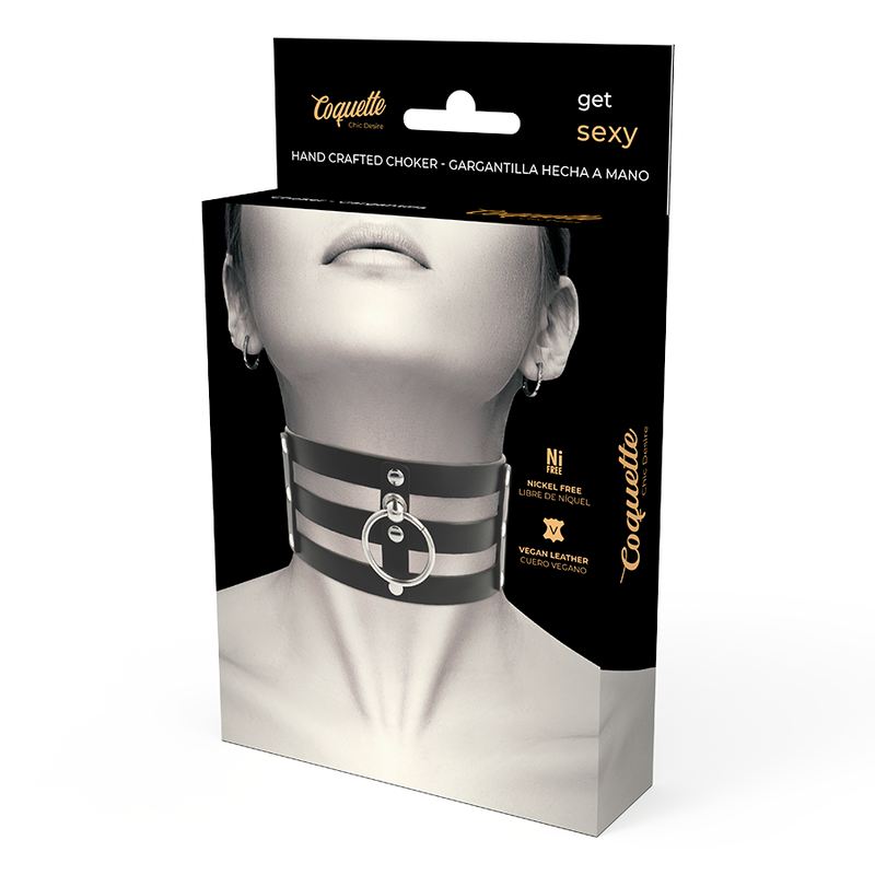 COQUETTE CHIC DESIRE veganes Leder-Halsband – Fetisch & BDSM Stil | Secret Pulse BDSM-Zubehör diskret online kaufen