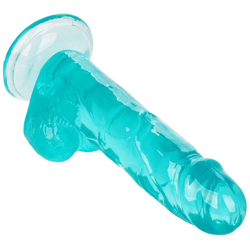 CalExotics – Größe Königin Dildo Blau, 15,3 cm Flexibel & Realistisch Produktansicht und Details