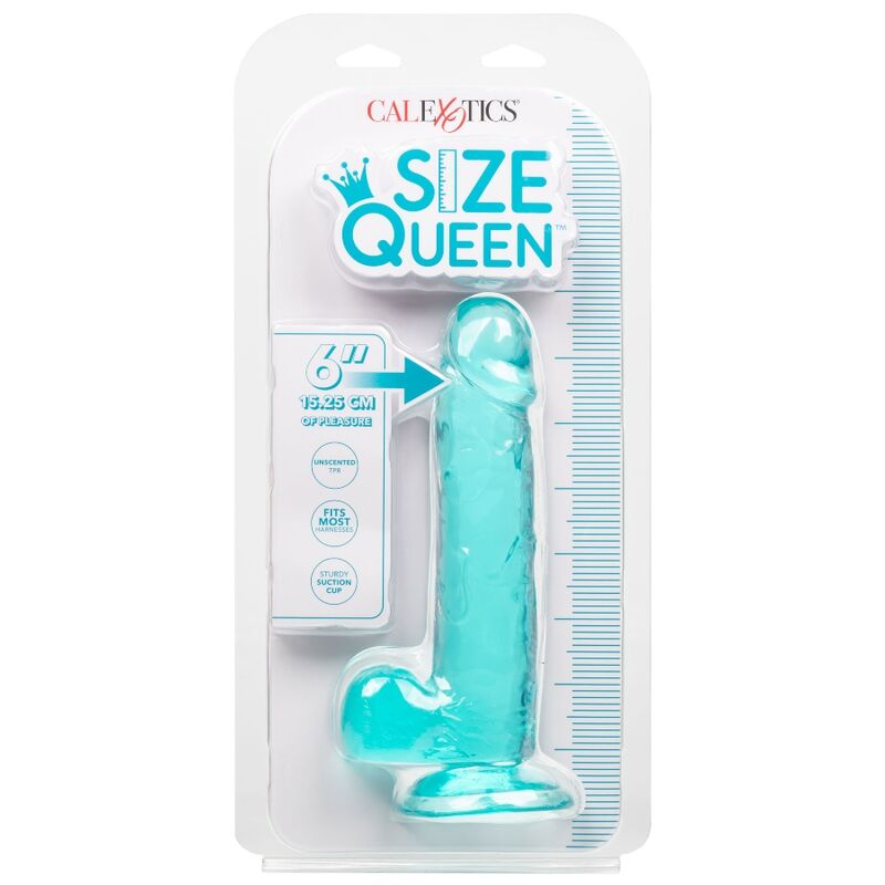 CalExotics – Größe Königin Dildo Blau, 15,3 cm Flexibel & Realistisch realistischer Dildo diskret online kaufen