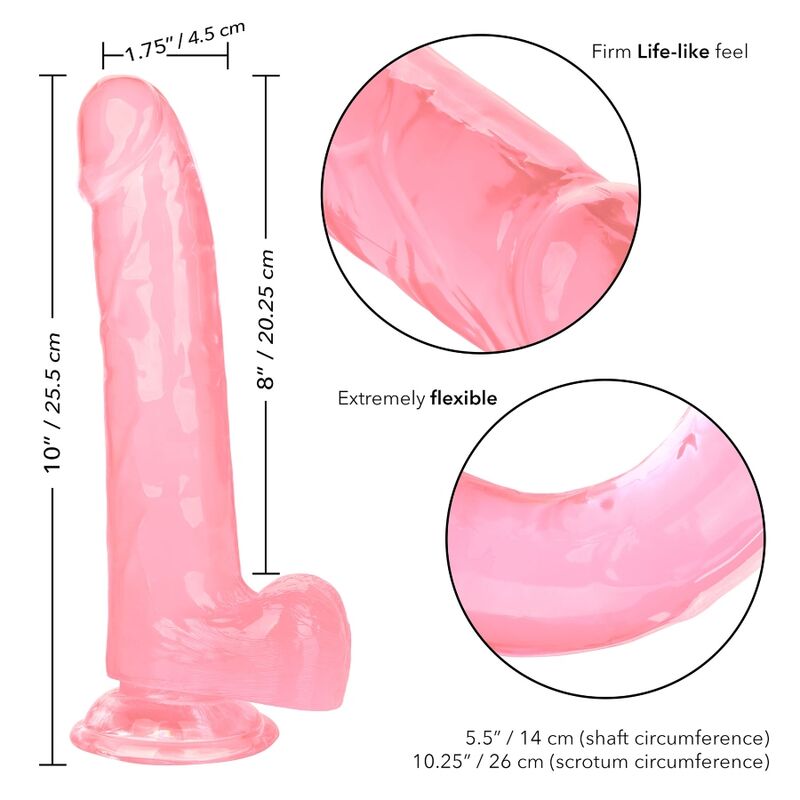 CalExotics – Größe Königin Dildo Rosa, 20,3 cm Realistisch bei Secret Pulse im Erotikshop