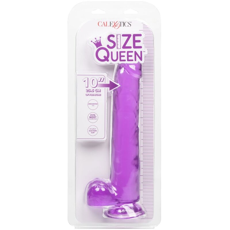 CalExotics – Größe Königin Dildo Lila, 25,5 cm Realistisch Produktansicht und Details