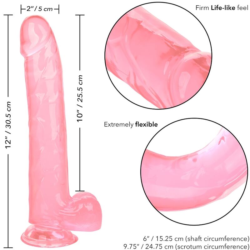 CalExotics – Größe Königin Dildo Rosa, 25,5 cm Realistisch realistischer Dildo diskret online kaufen