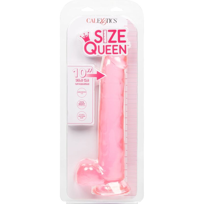 CalExotics – Größe Königin Dildo Rosa, 25,5 cm Realistisch Produktansicht und Details