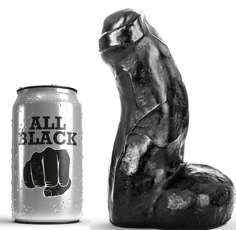 ALL BLACK - REALISTISCHER DONG SCHWARZ 17 CM – Erotik-Zubehör Bild 1