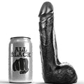 ALL BLACK - WEICHER SCHWARZER REALISTISCHER DILDO 20 CM realistischer Dildo diskret online kaufen