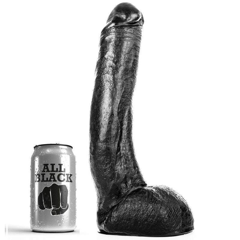 ALL BLACK - DONG 29 CM CURVADO – Erotik-Zubehör Bild 1