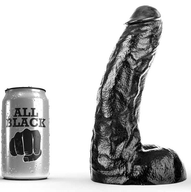 ALL BLACK - DONG 25,5 CM – Erotik-Zubehör Bild 1