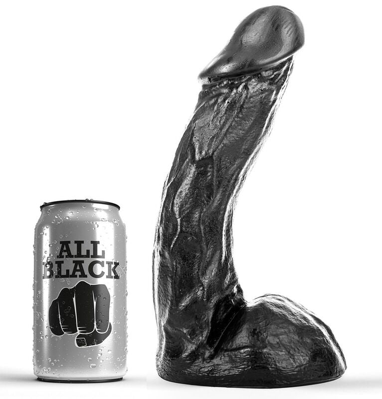 ALL BLACK - DONG 23 CM – Erotik-Zubehör Bild 1