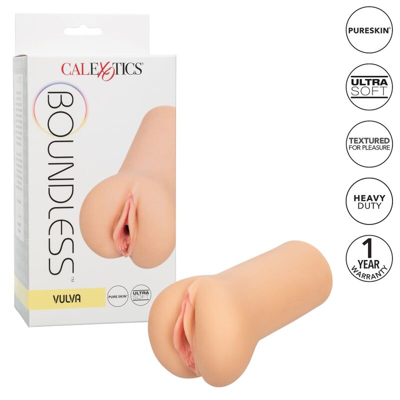 CALEXOTICS - BOUNDLESS VULVA STROKER HELLE HAUT Produktansicht und Details