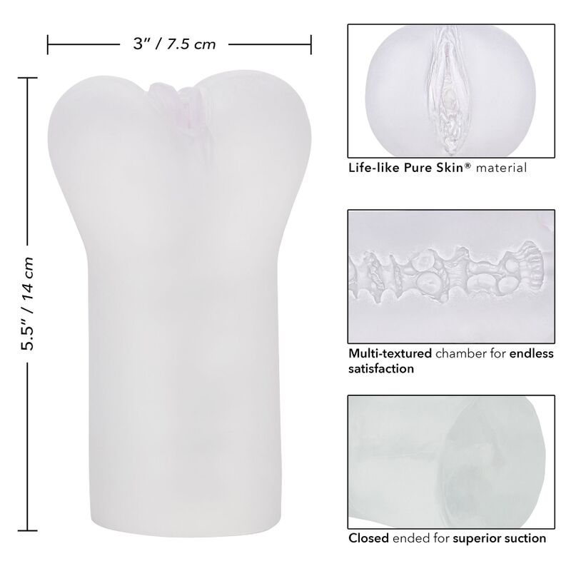 CALEXOTICS - BOUNDLESS VULVA STROKER TRANSPARENT für sinnliche und diskrete Momente