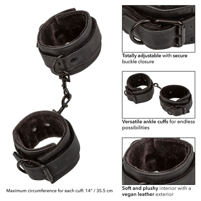 CalExotics Boundless Knöchel-Manschetten – Verstellbar, Veganes Leder, Bodysafe – Dessous Bild 6