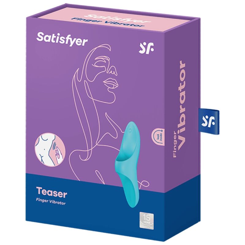 SATISFYER - TEASER FINGERVIBRATOR BLAUES LICHT für sinnliche Momente allein oder zu zweit