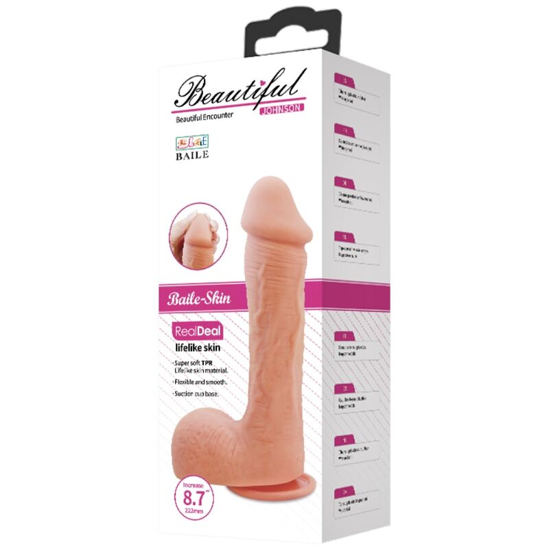 BAILE - JOHNSON REALISTISCHER HAUTDILDO 22 CM – realistischer Dildo Bild 12