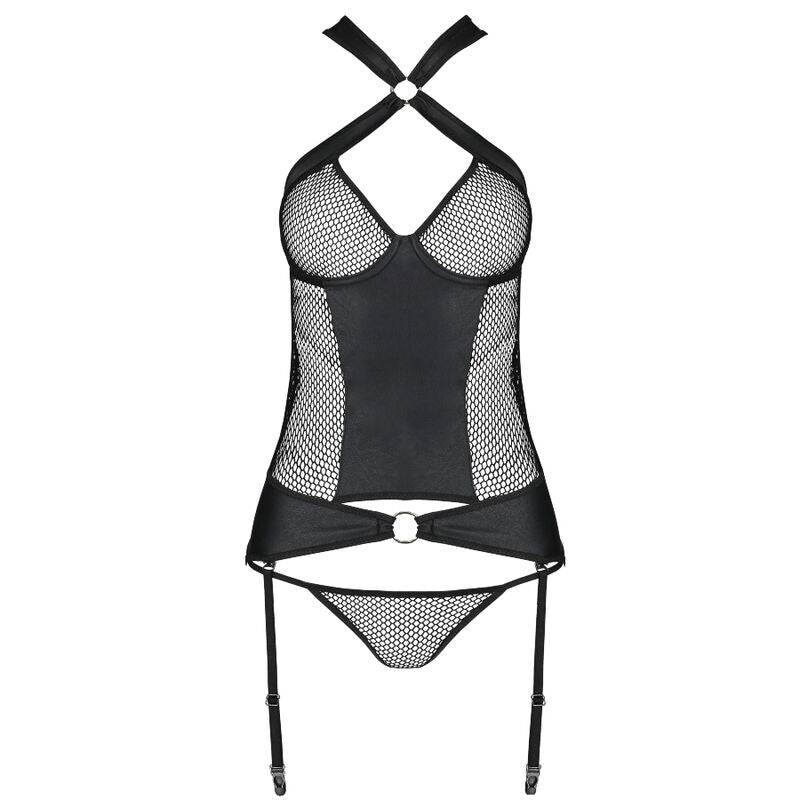 PASSION - AMANDA KORSETT ÖKOLOGISCHES LEDER L/XL – Dessous Bild 4
