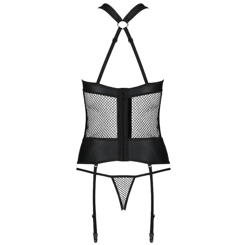 PASSION - AMANDA KORSETT ÖKOLOGISCHES LEDER L/XL – Dessous Bild 5