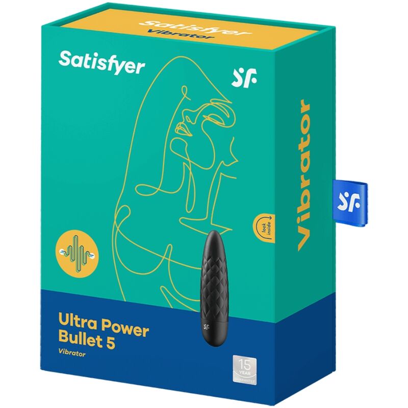 SATISFYER Ultra Power Bullet 5 Schwarz – Klitorisvibrator Produktansicht und Details