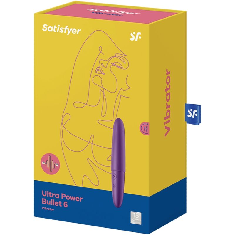 SATISFYER Ultra Power Bullet 6 Lila – Klitorisvibrator Produktansicht und Details