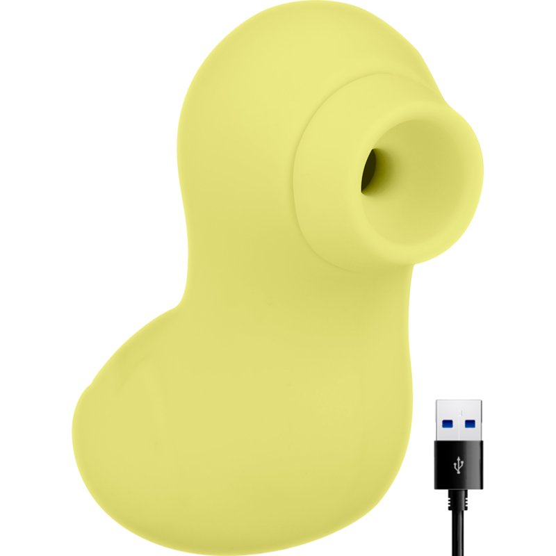 OHMAMA Meine Ente Wiederaufladbar Gelb – Wellen-Klitoris-Stimulator, 10 Muster | Secret Pulse Klitorisstimulator Produktansicht und Details