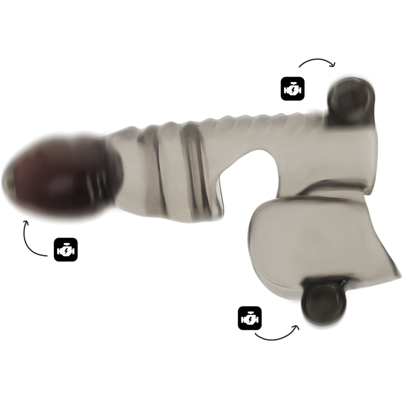 OHMAMA - Penis- und Hodenhülle mit 3 Motoren – Erotik-Zubehör Bild 3