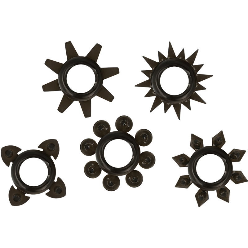 OHMAMA - SET AUS 5 HODEN- UND PENISRINGEN AUS SILIKON Detailansicht bei Secret Pulse