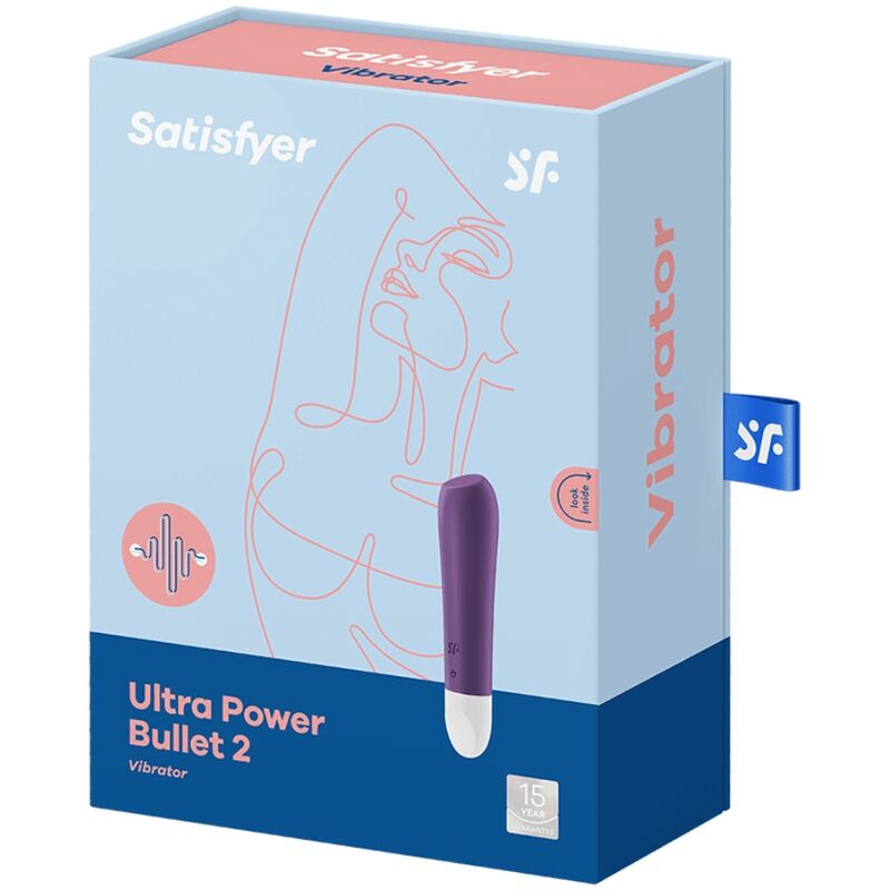 SATISFYER Ultra Power Bullet 2 Lila – Klitorisvibrator Produktansicht und Details
