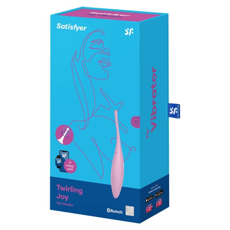 SATISFYER - TWIRLING JOY CLIT TIP VIBRATOR ROSA hochwertiges Sextoy bei Secret Pulse