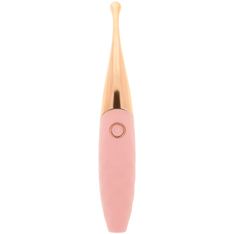 OHMAMA - WIEDERAUFLADBARER KLITORISTIMULATOR 36 ROSA-ROSA-GOLD-MODI hochwertiges Sextoy bei Secret Pulse