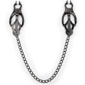 OhMama Fetish Japanische Nippelklemmen mit schwarzer Kette – Verstellbare Brustklammern | Secret Pulse Nippelklemme diskret online kaufen