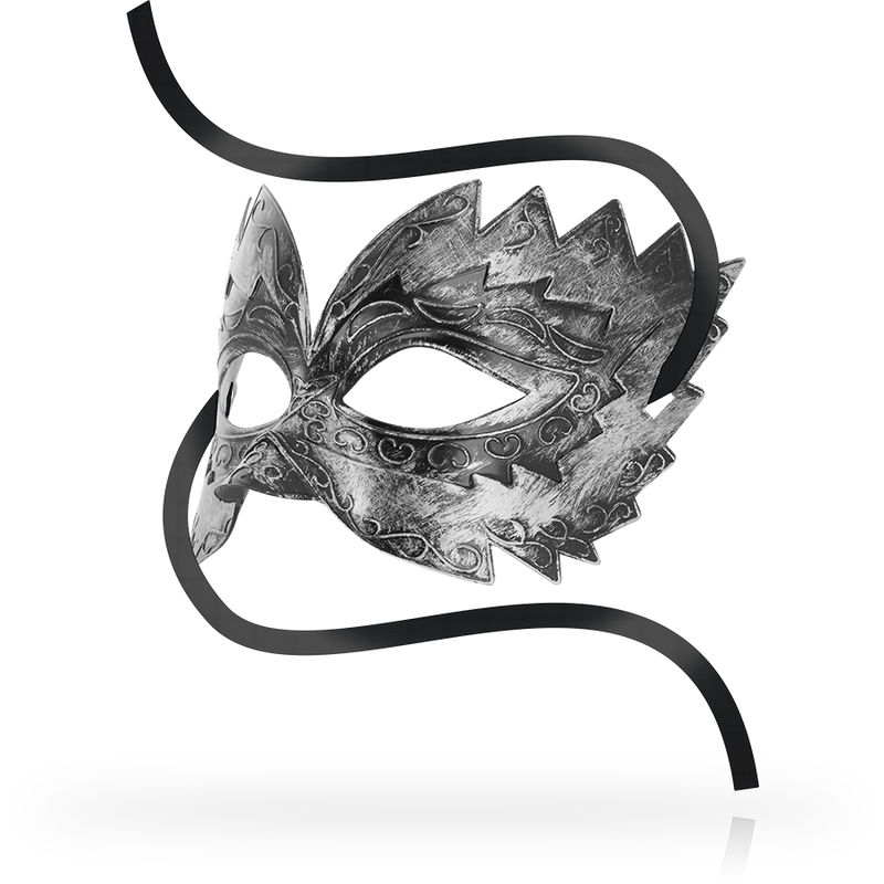 KINK Antizaz-Maske Silber – Venezianischer Stil, Einheitsgröße | Geheimnisvoll & Sexy Produktansicht und Details