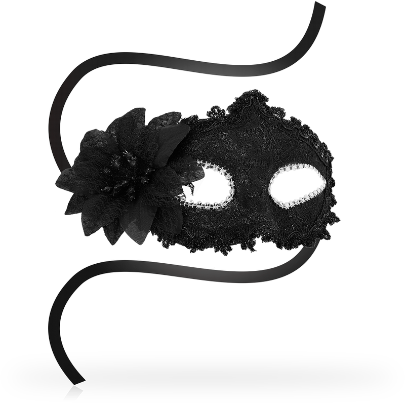 Antizaz-Maske mit seitlicher Blume – Venezianischer Stil, Einheitsgröße | Geheimnisvoll & Sexy Produktansicht und Details
