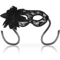 Schwarze Spitzenmaske mit Blumen – Venezianischer Stil, Einheitsgröße | Geheimnisvoll & Sexy BDSM-Zubehör diskret online kaufen