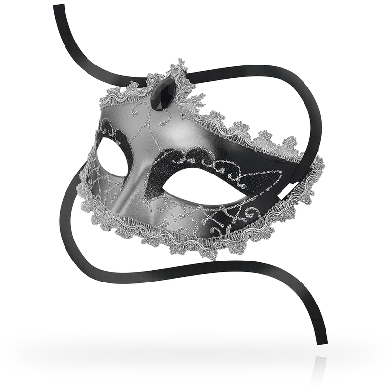 Diamondgrau Maske – Venezianischer Stil, Fetisch & Kostüm | Secret Pulse Produktansicht und Details