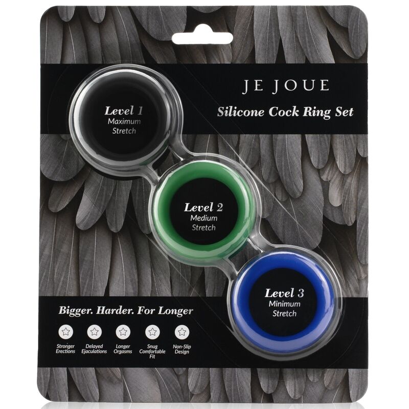 JE JOUE - SILIKON-SET SILIKON-PENISRINGE Detailansicht bei Secret Pulse