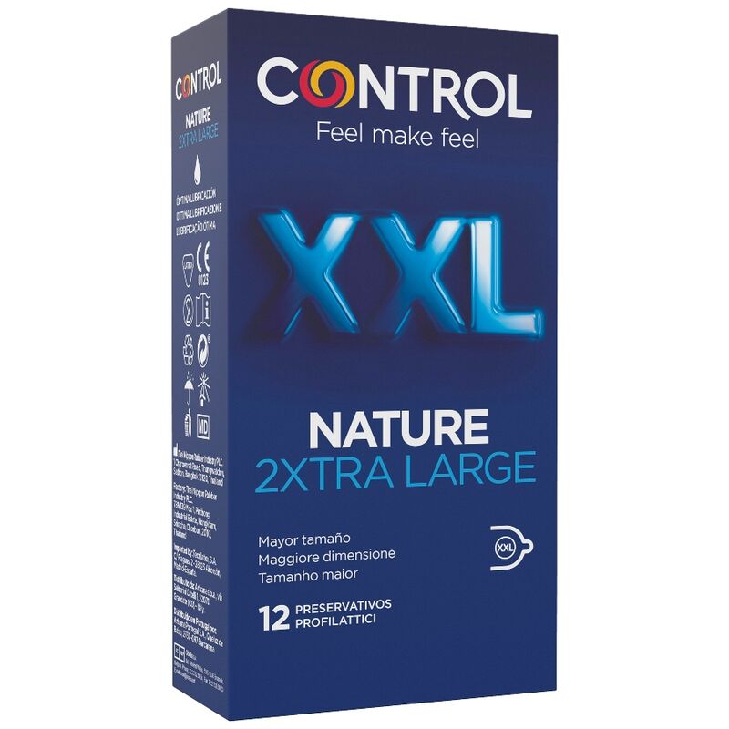 CONTROL - NATURE 2XTRA LARGE XXL KONDOME - 12 EINHEITEN Kondome diskret online kaufen