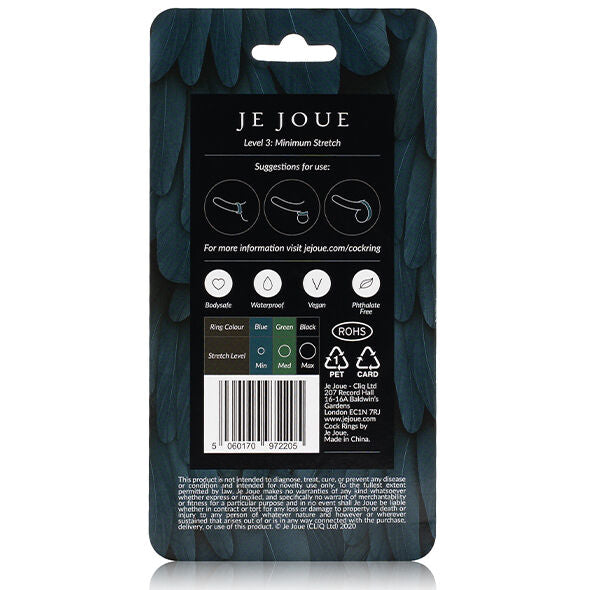 JE JOUE - BLAUER SILIKONRING - MINIMALE STRANGULATION – Erotik-Zubehör Bild 5