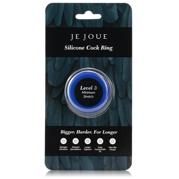 JE JOUE - BLAUER SILIKONRING - MINIMALE STRANGULATION – Erotik-Zubehör Bild 6