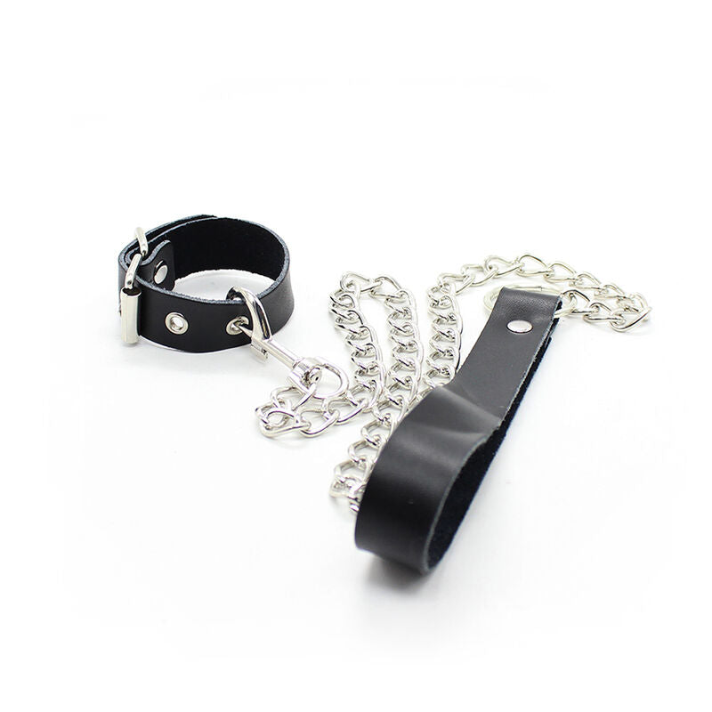 OHMAMA FETISH Penis-Halskette & Lederarmband – Verstellbar, Metallkette | Secret Pulse – BDSM-Zubehör Bild 4