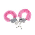 DIABLO PICANTE - PLEASURE PELZHANDSCHELLEN ROSA Bondage-Fessel diskret online kaufen
