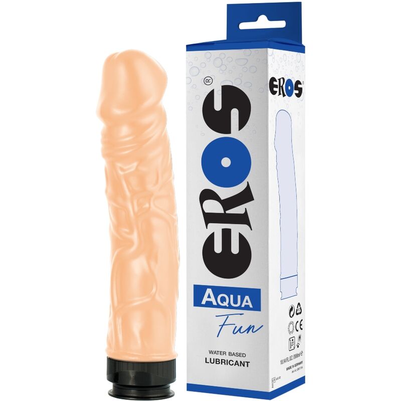 EROS Aqua Fun Dildo mit Gleitmittel – Realistischer Luxus 23,5 cm realistischer Dildo diskret online kaufen