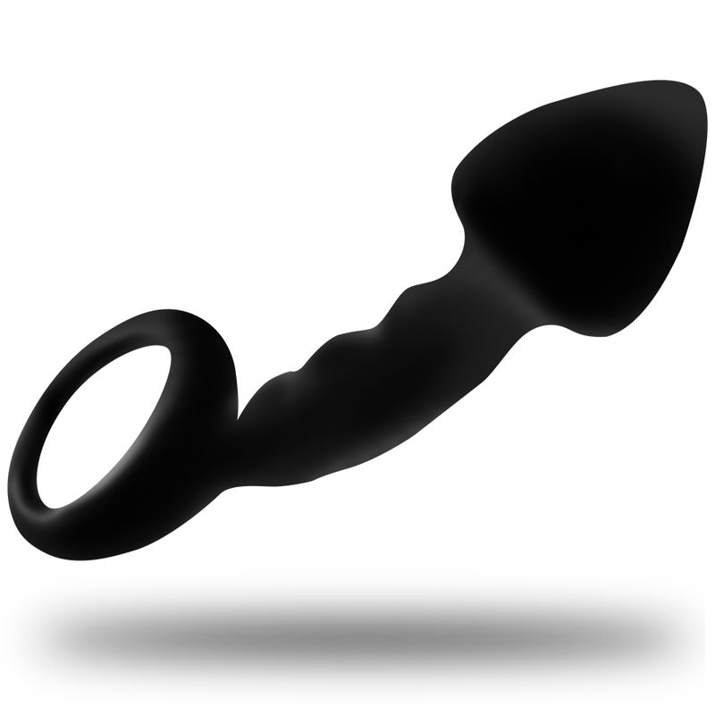 OHMAMA - GERIPPTER ANALPLUG MIT RING Analplug diskret online kaufen