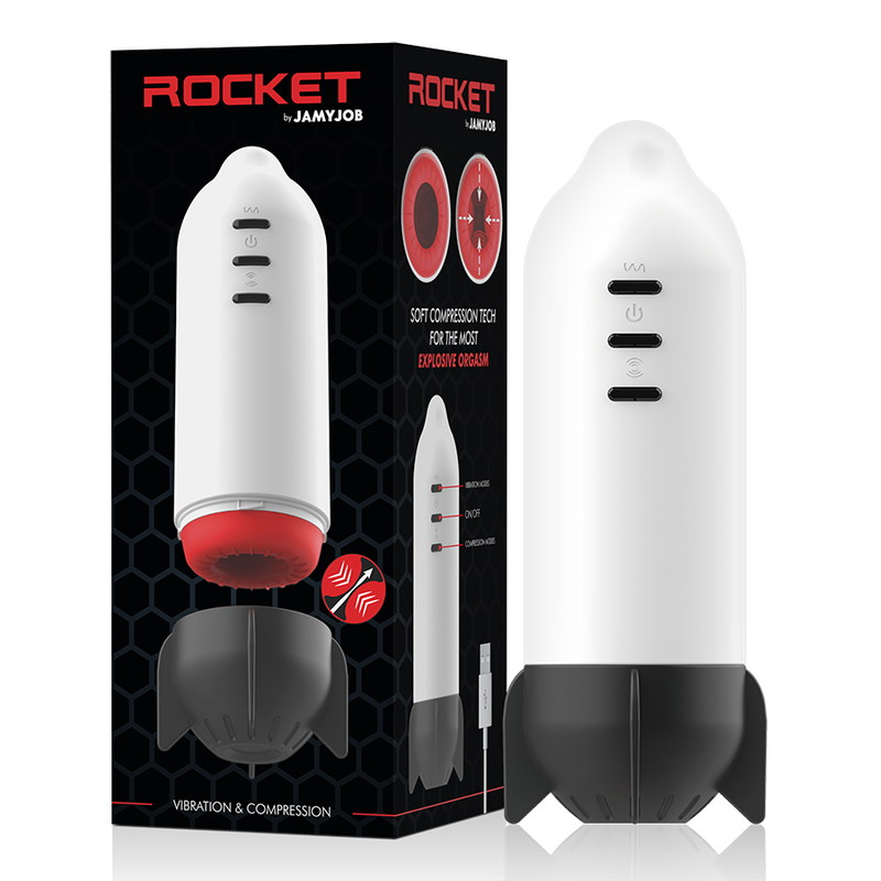 JAMYJOB - ROCKET MASTURBATOR SOFT COMPRESSION TECH UND VIBRATION – automatischer Masturbator Bild 4