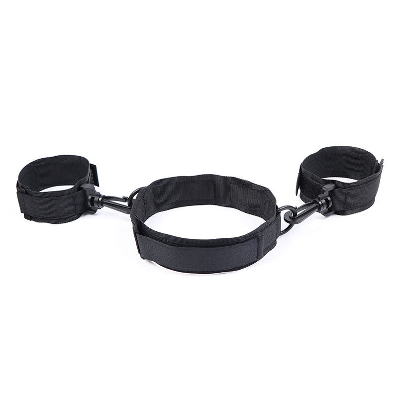 OHMAMA FETISH - HANDSCHELLEN UND KRAGEN AUS NYLON – Bondage-Fessel Bild 28