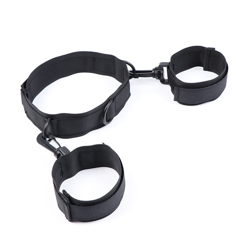 OHMAMA FETISH - HANDSCHELLEN UND KRAGEN AUS NYLON – Bondage-Fessel Bild 30