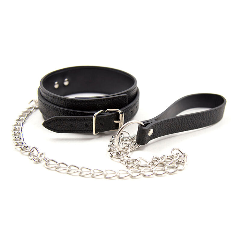 OHMAMA FETISH Halskette mit Schlangen­muster – Verstellbar, Lederimitat & Metallkette | Secret Pulse – BDSM-Zubehör Bild 6