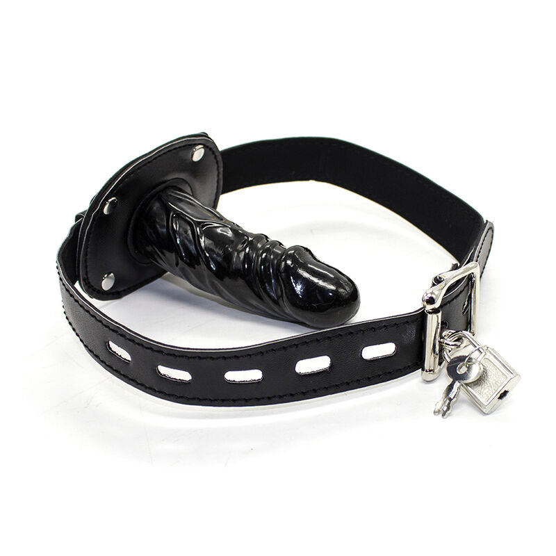 OHMAMA FETISH - TPE PENIS GAG MIT VORHNGESCHLOSS L bei Secret Pulse im Erotikshop