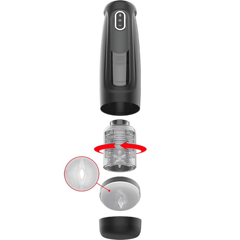 JAMYJOB - TORNADO 360 ROTATE TECH STROKER – Masturbator Bild 5